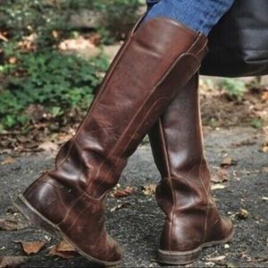 Frye | Paige Tall Riding Boots Dark Brown